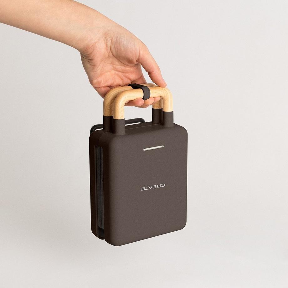 CREATE STONE 2 IN 1 COMPACT - Sandwich- und Waffeleisen mit austauschbaren Tellern  