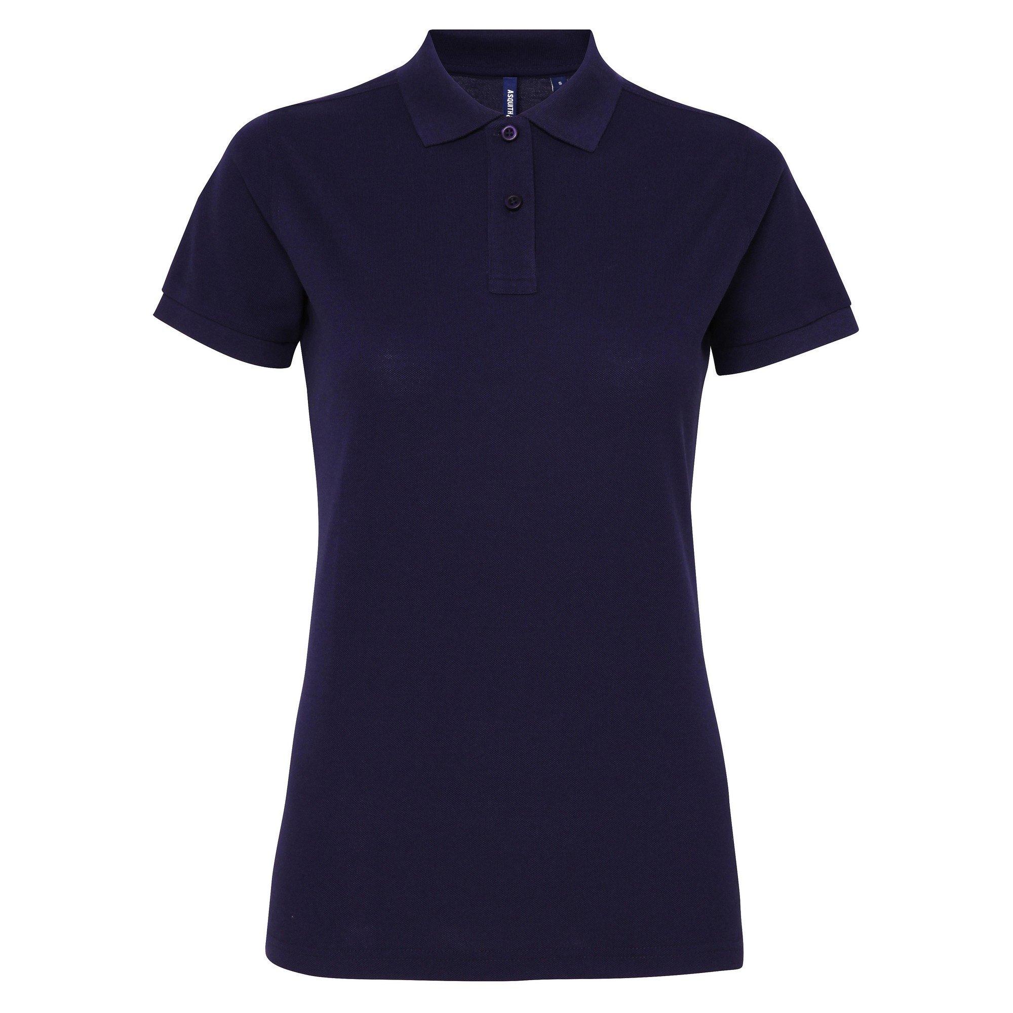 Image of Kurzarm Performance Blend Polo Shirt Damen Marine M