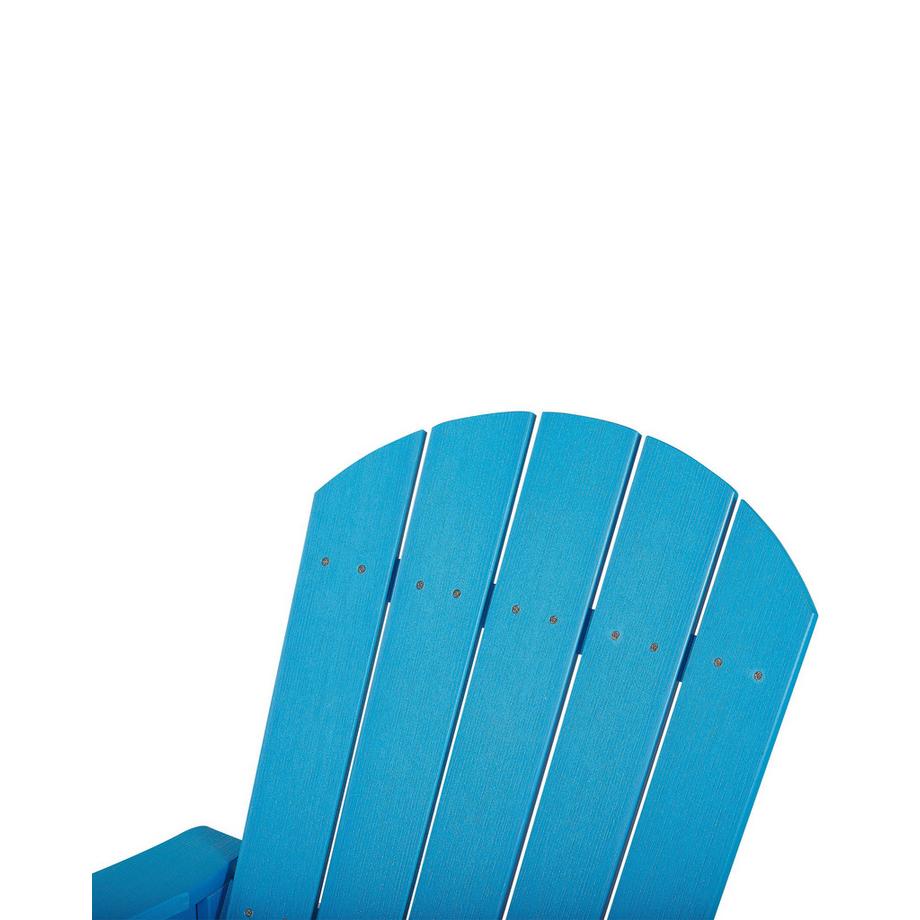 Beliani Fauteuil à bascule de jardin en Bois synthétique Traditionnel ADIRONDACK  