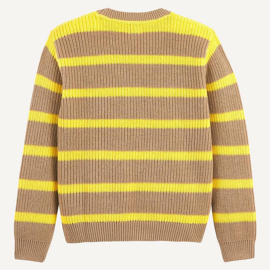 La Redoute Collections  Pull col rond rayé en maille côtelée 