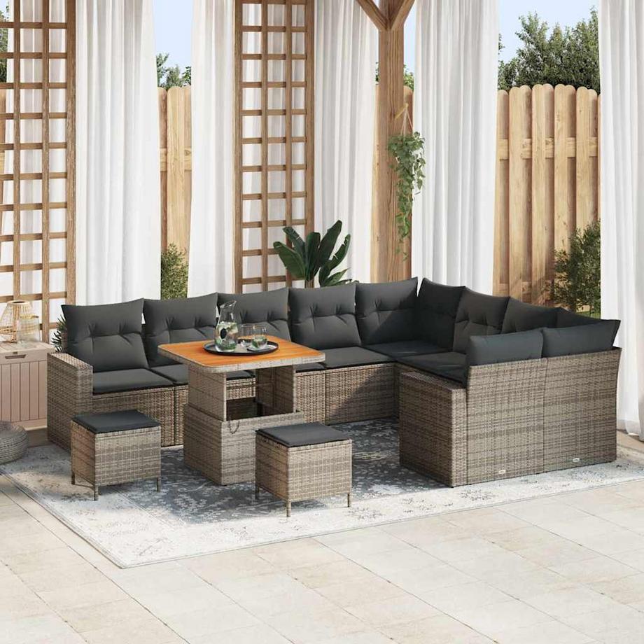 VidaXL Garten-sofa poly-rattan  