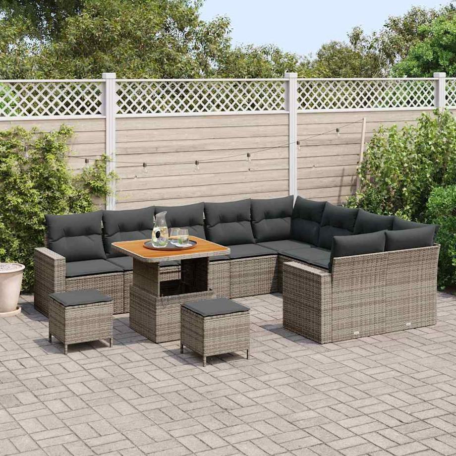 VidaXL Garten-sofa poly-rattan  