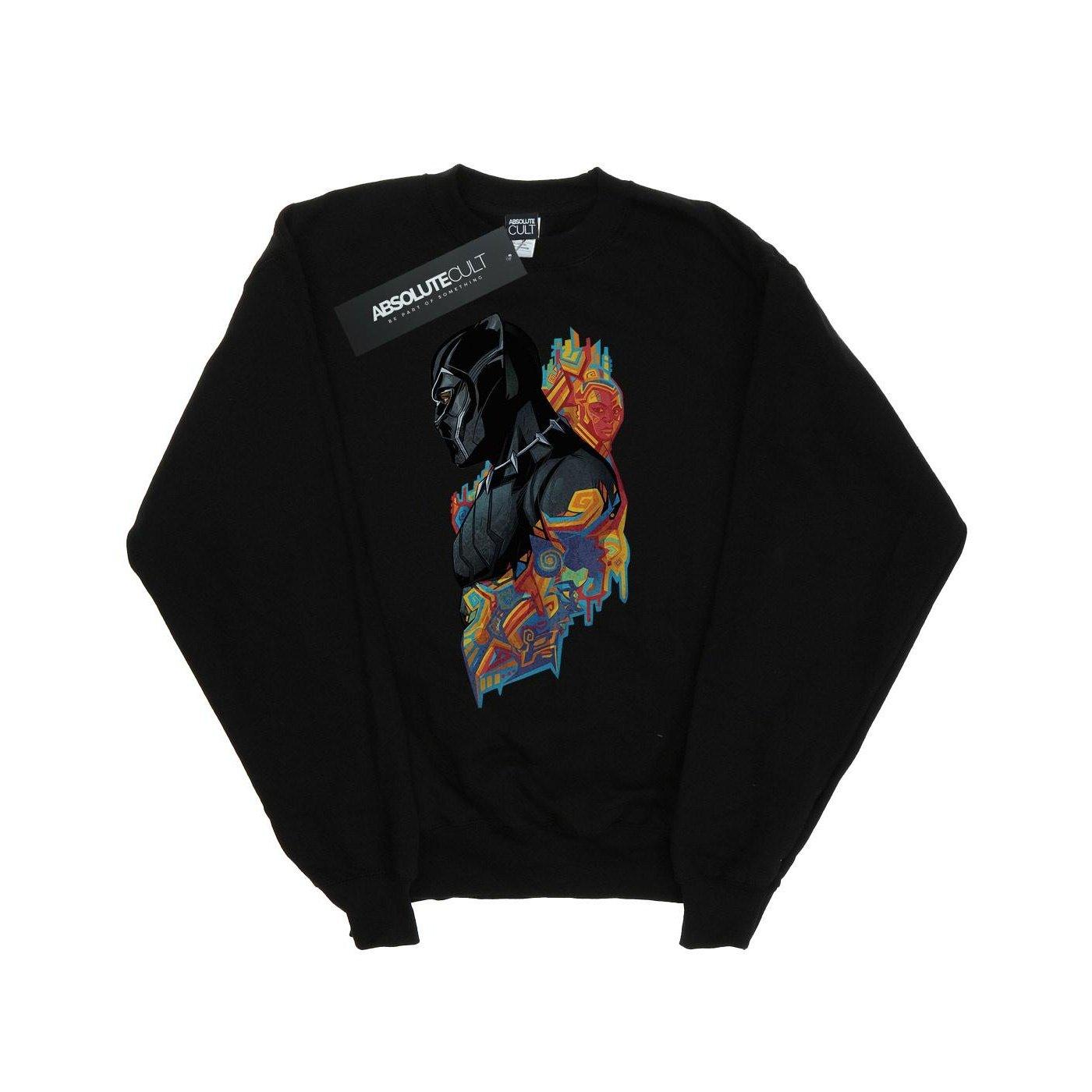 Image of Black Panther Profile Sweatshirt Mädchen Schwarz 152-158