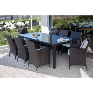 Beliani Gartentisch Set aus PE Rattan Klassisch ITALY  