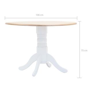 VidaXL Table à dîner bois  