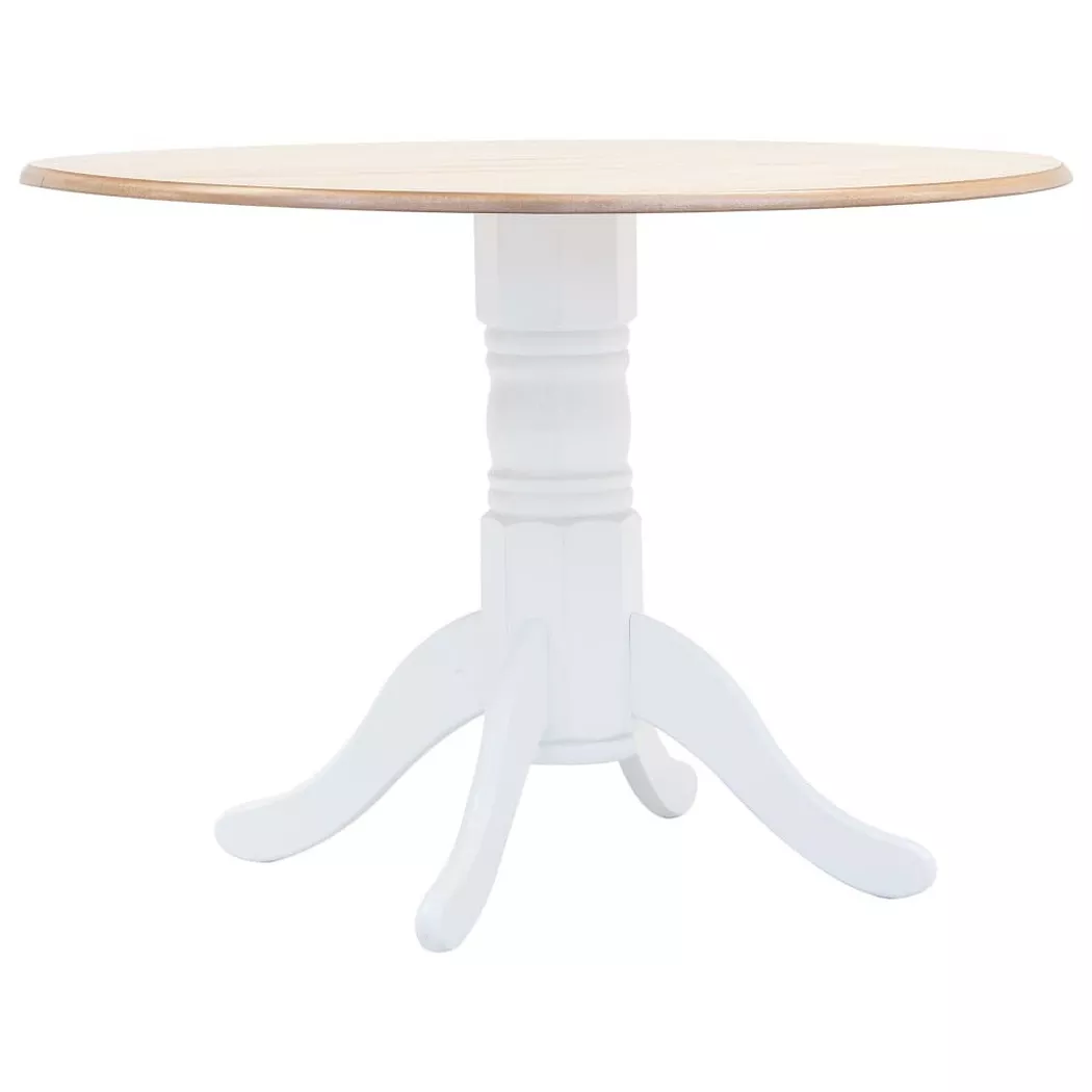 VidaXL - Table à dîner bois, One Size, Blanc