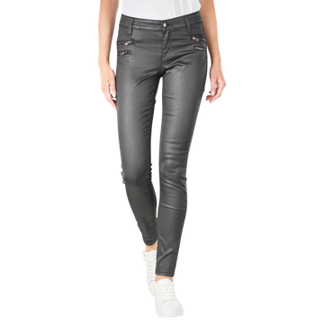 Zip Skinny Jeans Coated