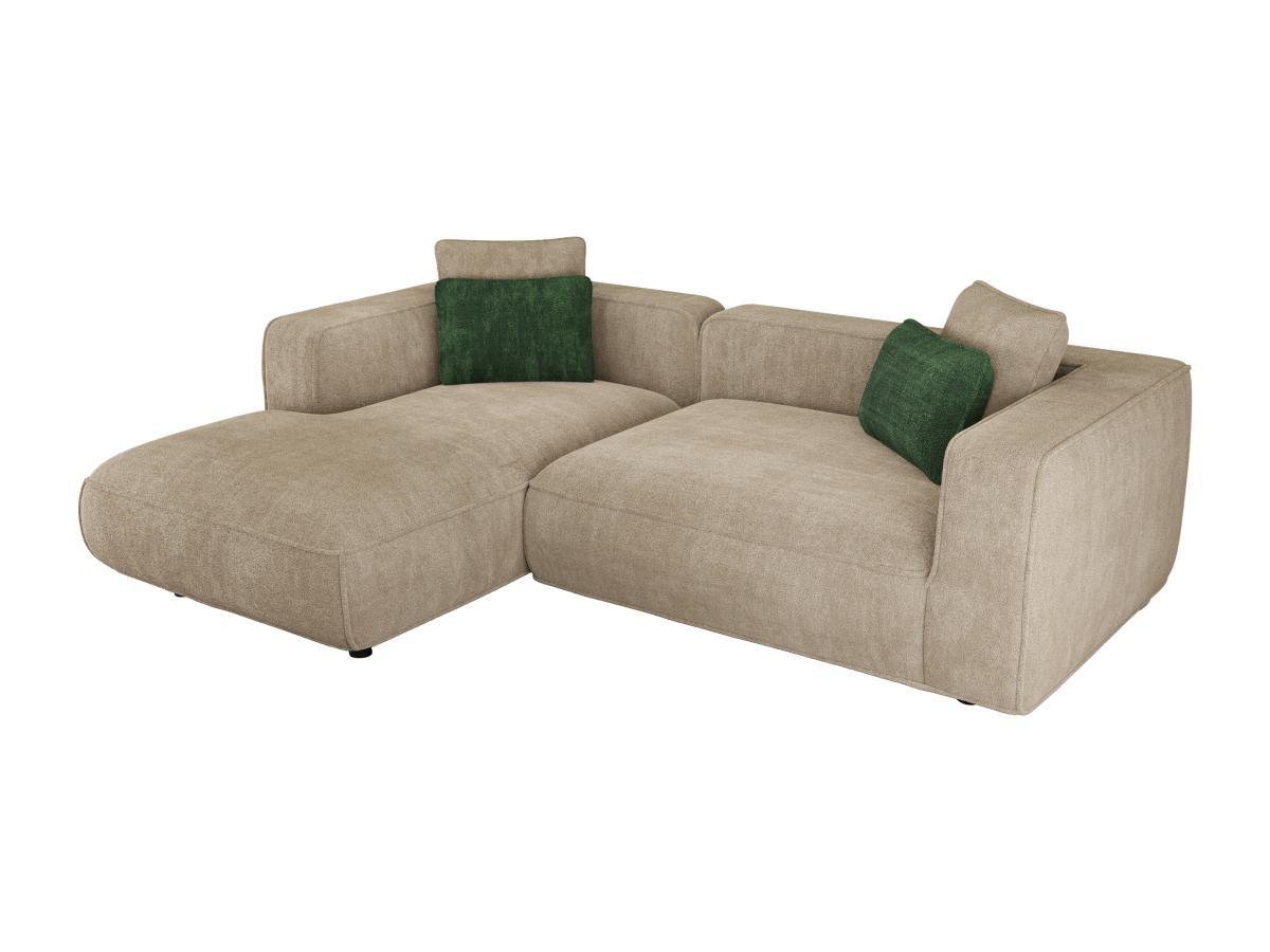 Image of Ecksofa - Ecke links - Strukturstoff - Beige - TALMINE Ecksofa - Ecke links - Strukturstoff - Beige - TALMINE