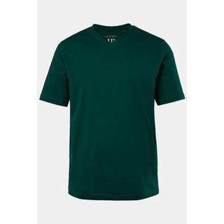 JP1880  T-shirt basic con scollo a V verde giungla 