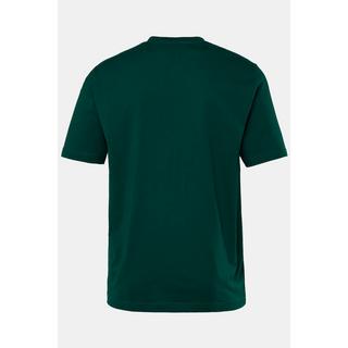 JP1880  T-shirt basic con scollo a V verde giungla 