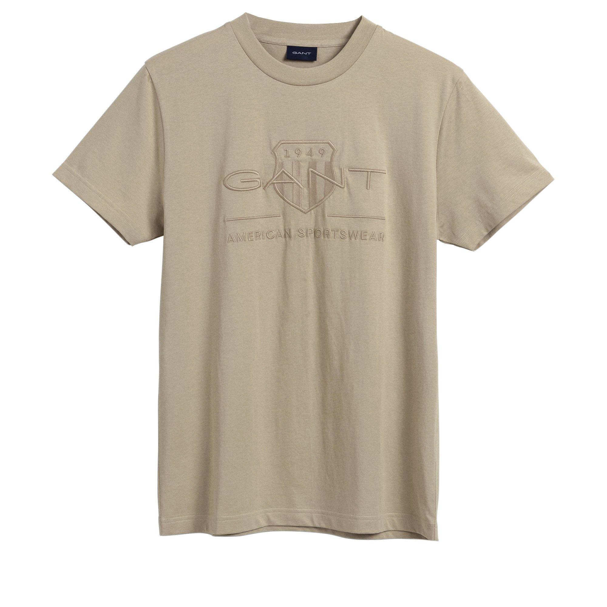 Image of T-shirt Bequem Sitzend Damen Beige XXL