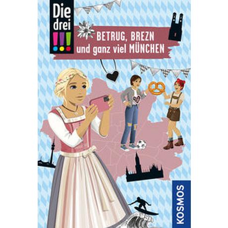 Die drei !!!, Betrug, Brezn und ganz viel München Wich, Henriette; Biber, Ina (Illustrationen); Misselwitz, Franziska (Illustrationen) Copertina rigida 