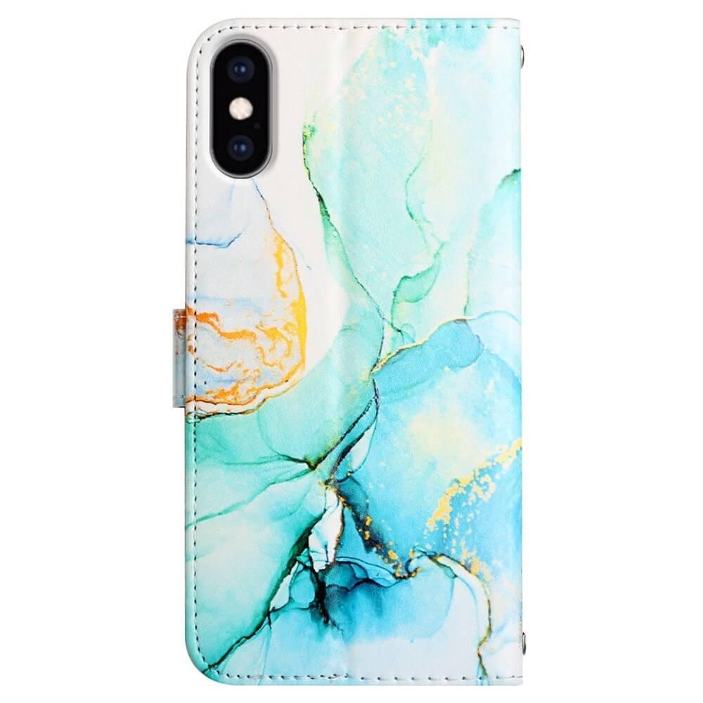 Cover-Discount  iPhone Xs / X - Custodia in pelle pink Marble 