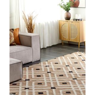 Beliani Tapis en Jute Boho ESENCIK  