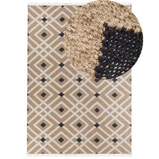 Beliani Tapis en Jute Boho ESENCIK  