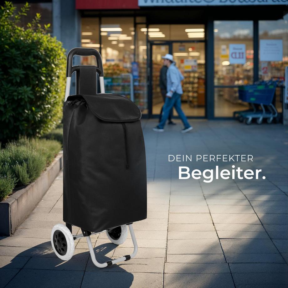 Tectake  Chariot de courses à roulettes  pliable 