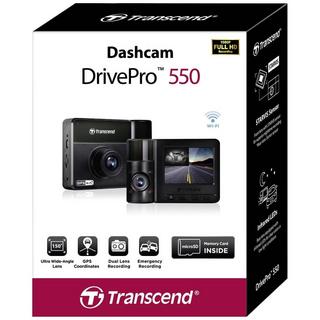 Transcend  DrivePro 550B Dashcam con GPS Max. angolo di visuale orizzontale=150 ° 12 V, 24 V WLAN, Bat 