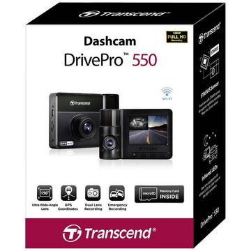 DrivePro 550B Dashcam con GPS Max. angolo di visuale orizzontale=150 ° 12 V, 24 V WLAN, Bat