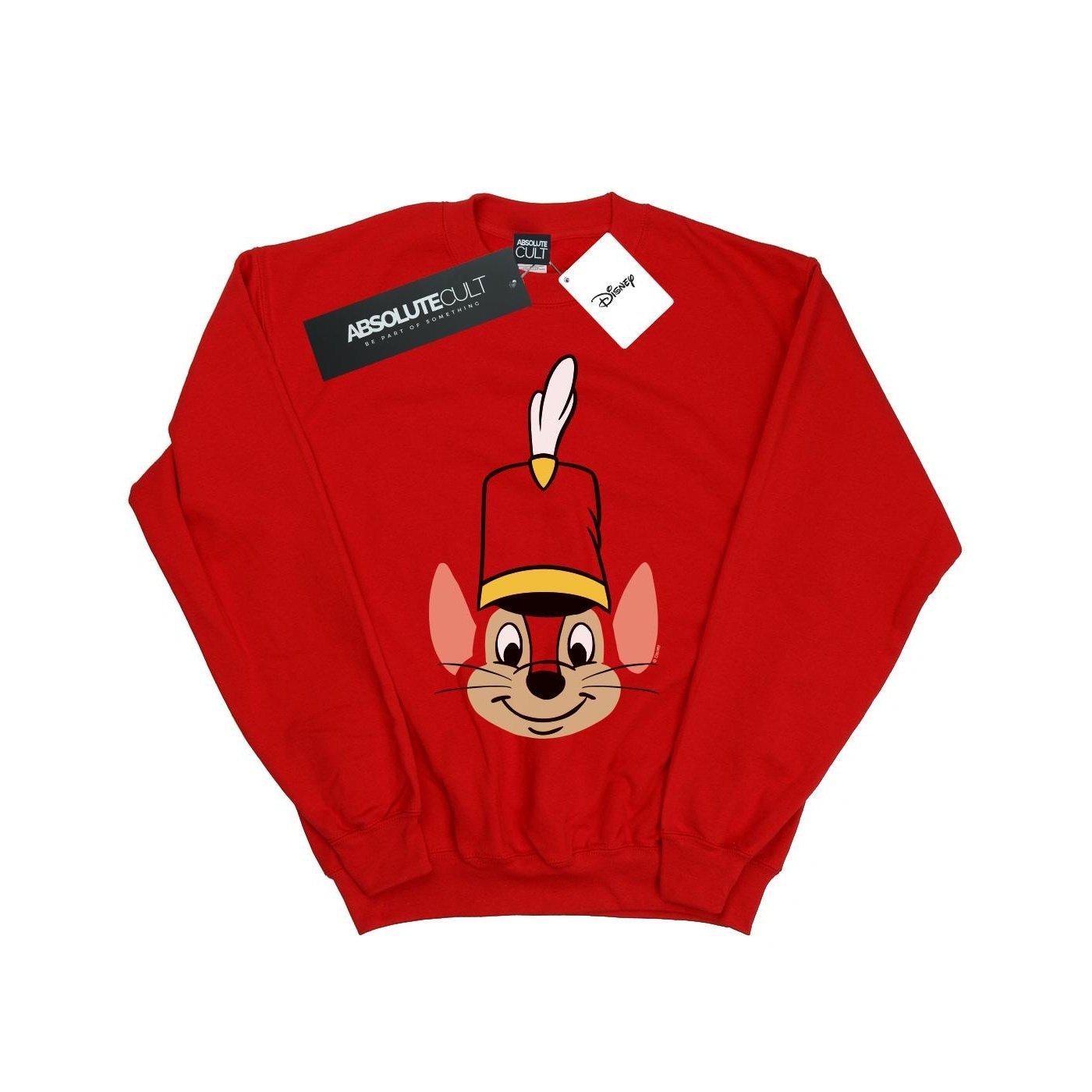 Image of Dumbo Timothy Q Mouse Sweatshirt Unisex Rot Bunt 152-158