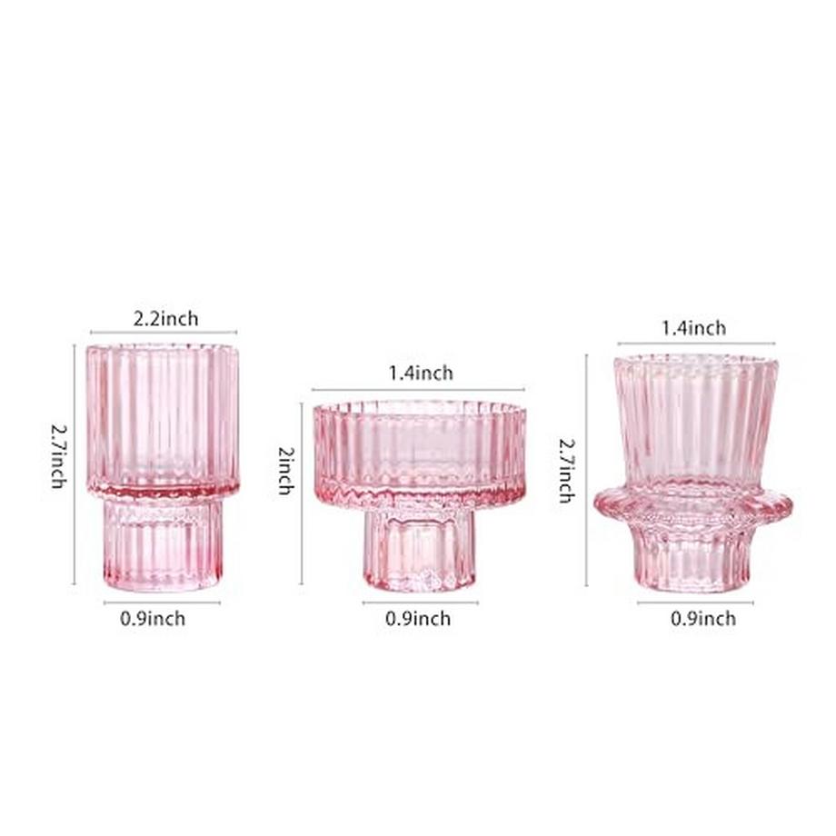 Alopini  Kerzenhalter Kegelkerzen für Abendessen, Hochzeit, Urlaub, Geburtstag, Heimdekoration, Weihnachten 