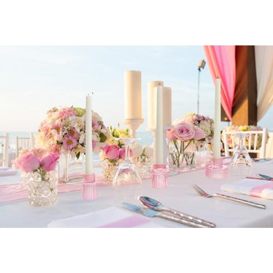 Alopini  Kerzenhalter Kegelkerzen für Abendessen, Hochzeit, Urlaub, Geburtstag, Heimdekoration, Weihnachten 