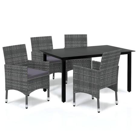 VidaXL Essgruppe poly-rattan  