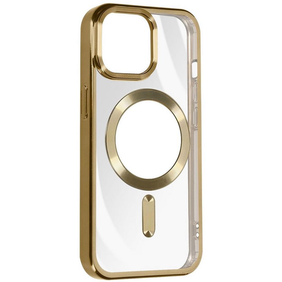 Avizar  Coque MagSafe iPhone 15 Pro Silicone Or 