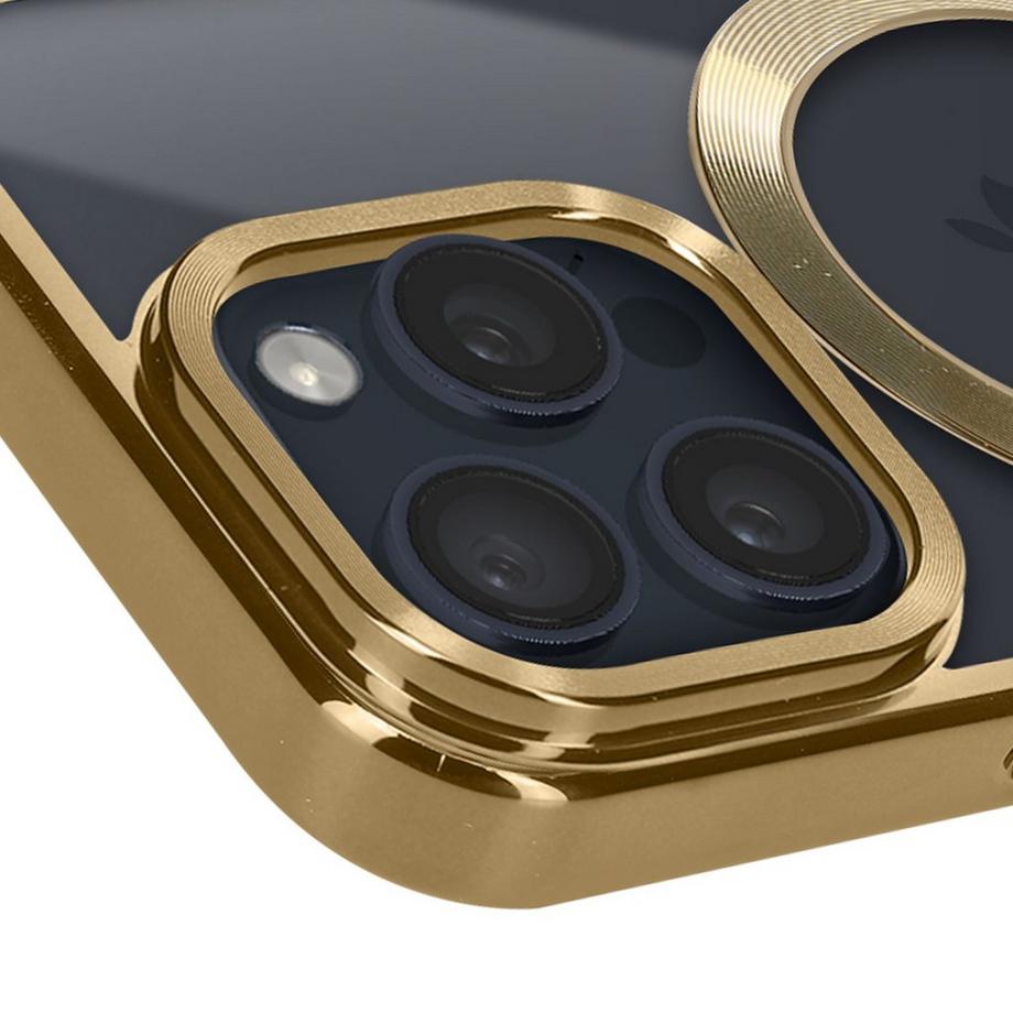 Avizar  Coque MagSafe iPhone 15 Pro Silicone Or 