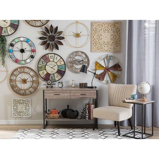 Beliani Wanduhr aus Eisen Industriell NOTTWIL  