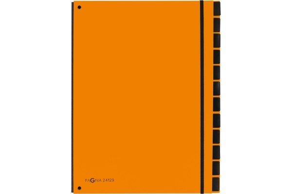 Image of PAGNA Pultordner Trend A4 24129-09 orange 12 Fächer PAGNA Pultordner Trend A4 24129-09 orange 12 Fächer