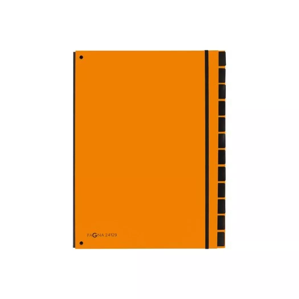 PAGNA Pultordner Trend, DIN A4, 12 Fächer, orange