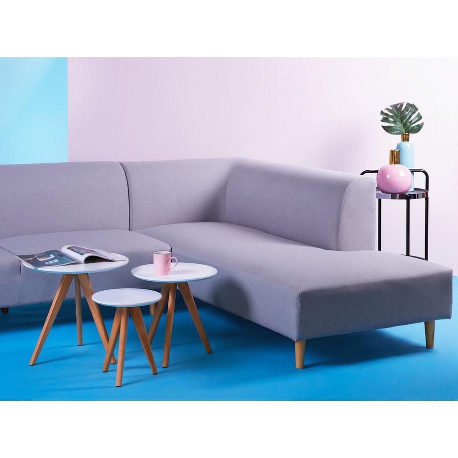 Beliani Lot de 3 tables basses en MDF Rétro VEGAS  