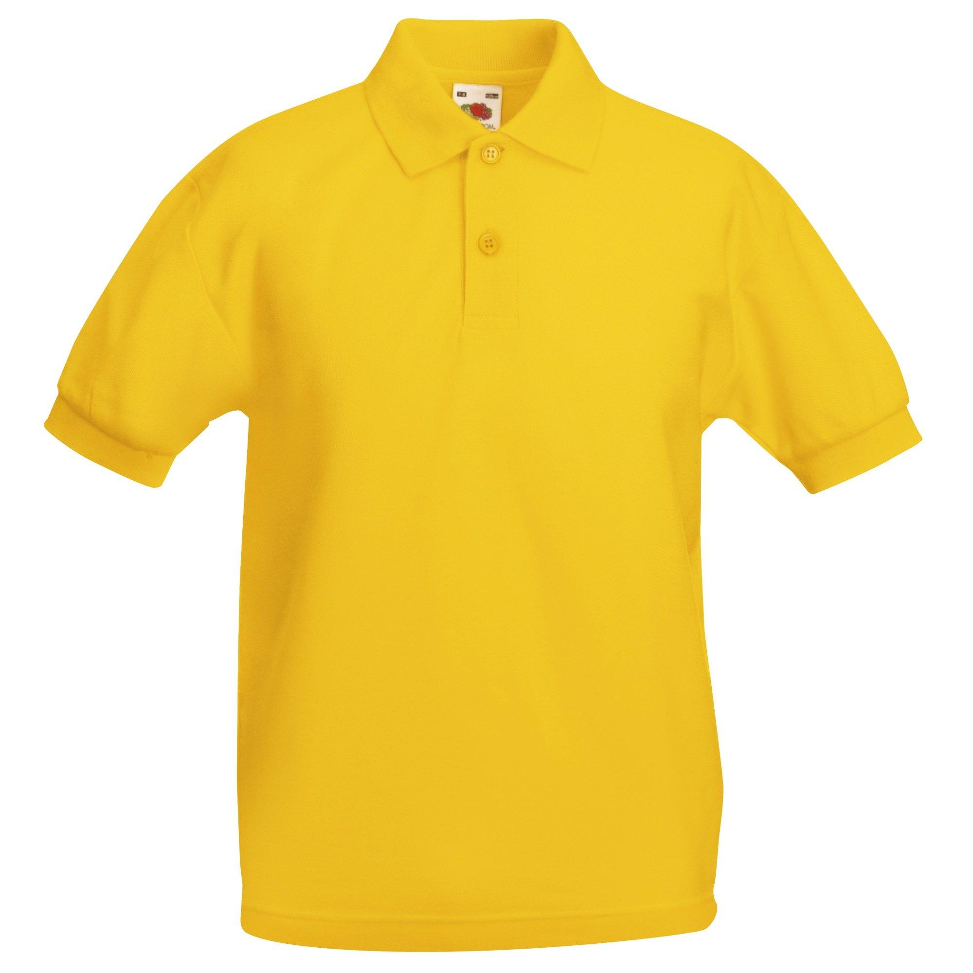 Image of Polo Shirt, Kurzarm (2 Stückpackung) Jungen Gelbgold 9-11A