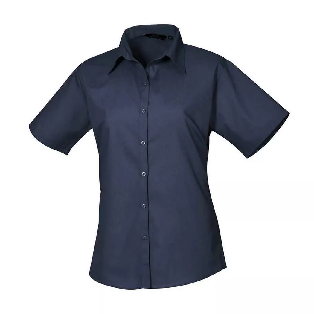 PREMIER - Blusekurzärmlig, für Damen, Marine, Größe 40