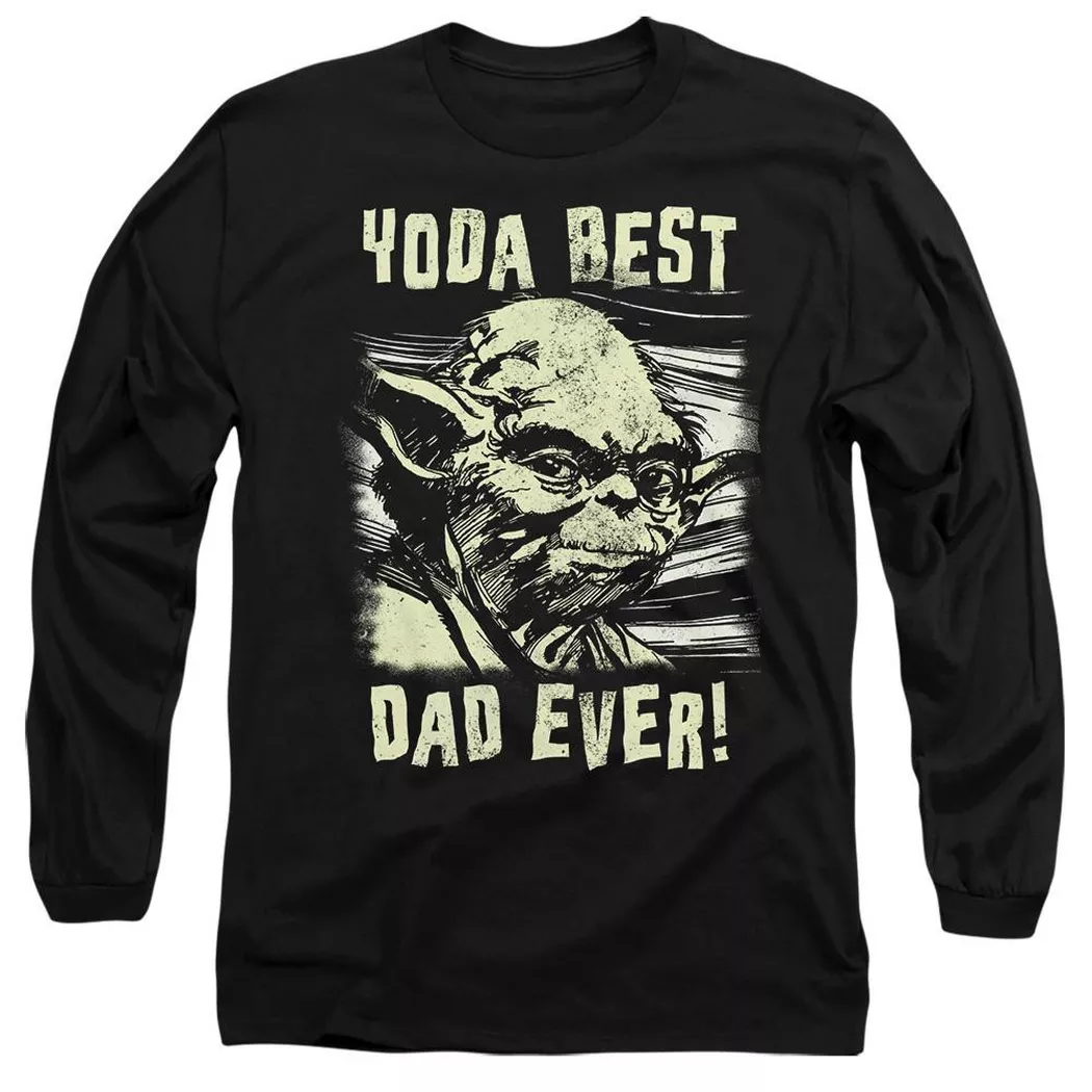STAR WARS - Yoda Best Dad TShirt, für Damen, Schwarz, Größe L