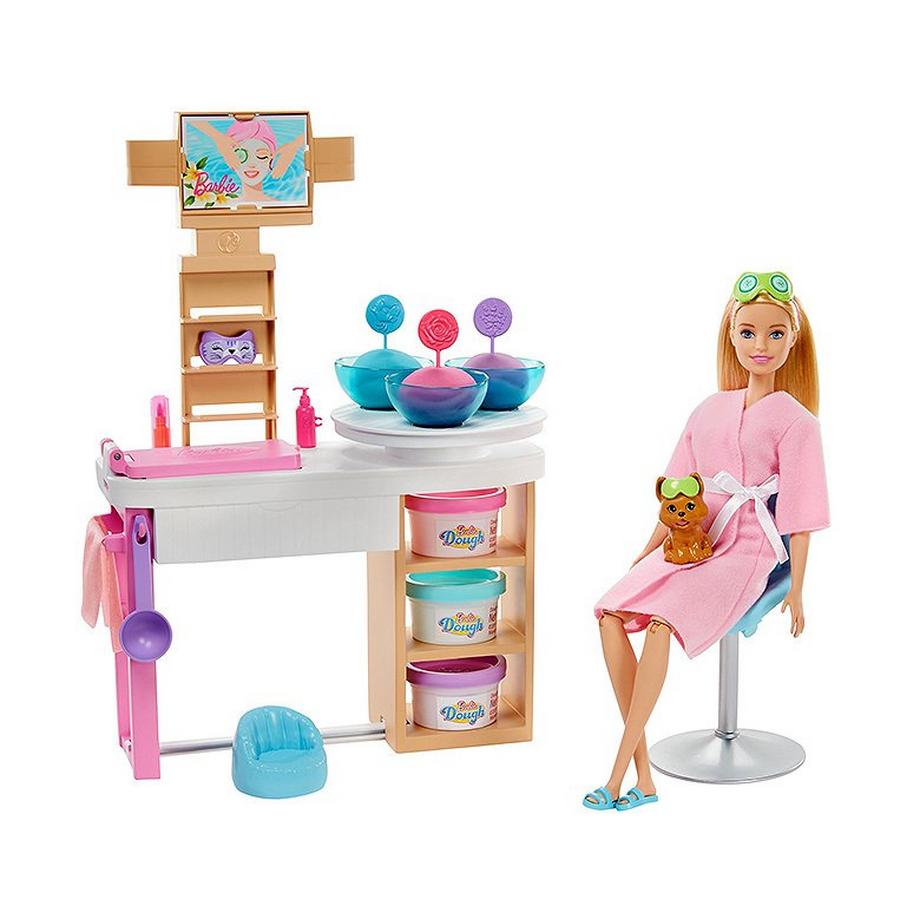 Barbie  Fashion & Friends Wellness Gesichtsmasken mit Puppe (Blond) 