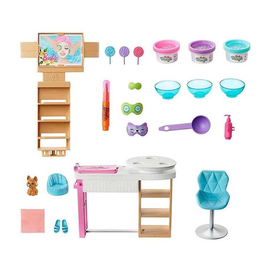 Barbie  Fashion & Friends Wellness Gesichtsmasken mit Puppe (Blond) 