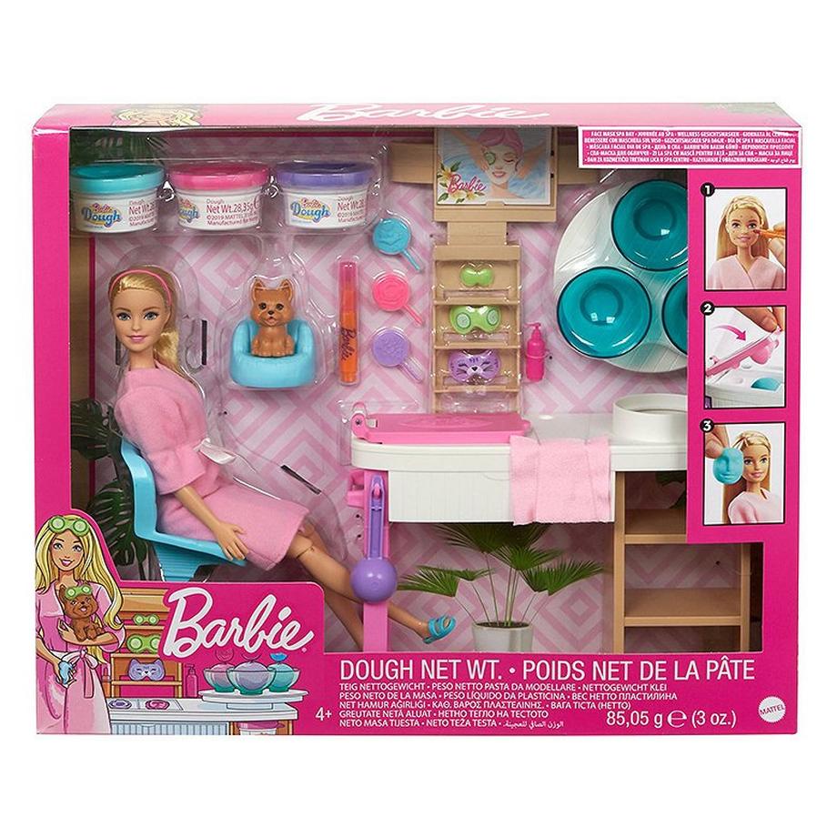 Barbie  Fashion & Friends Wellness Gesichtsmasken mit Puppe (Blond) 