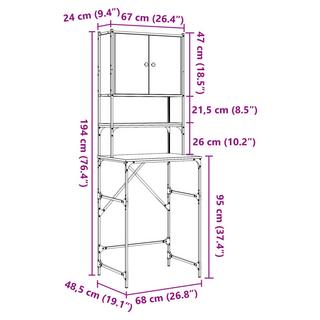 VidaXL Armoire pour machine à laver  