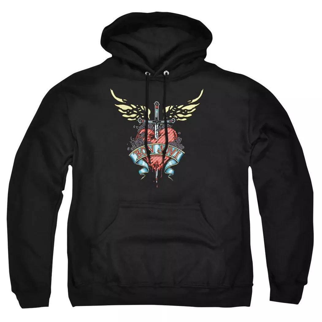 Bon Jovi - Daggered Kapuzenpullover, für Damen, Schwarz, Größe XXL