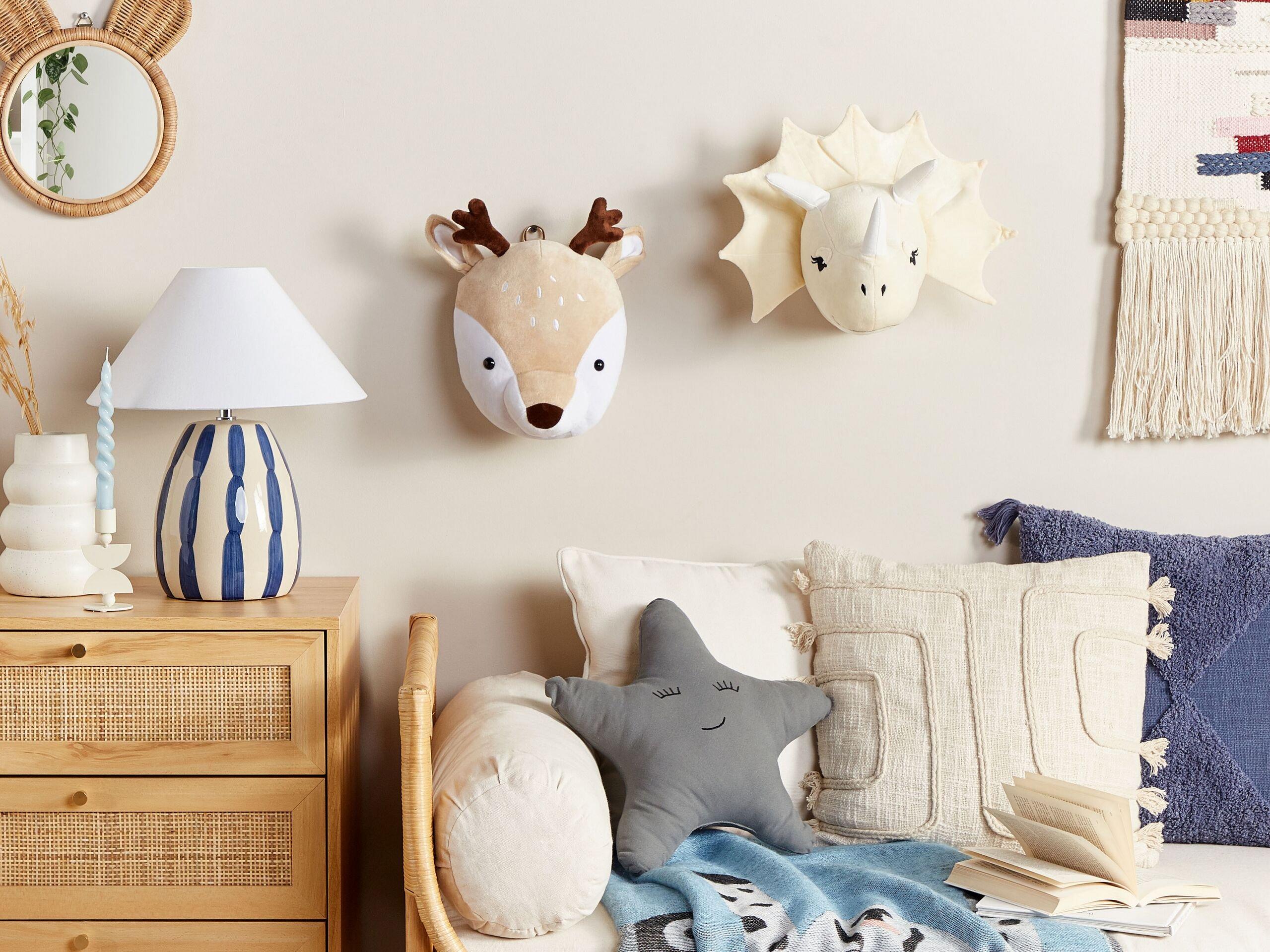 Beliani Décoration murale en Coton Moderne BAMBI  