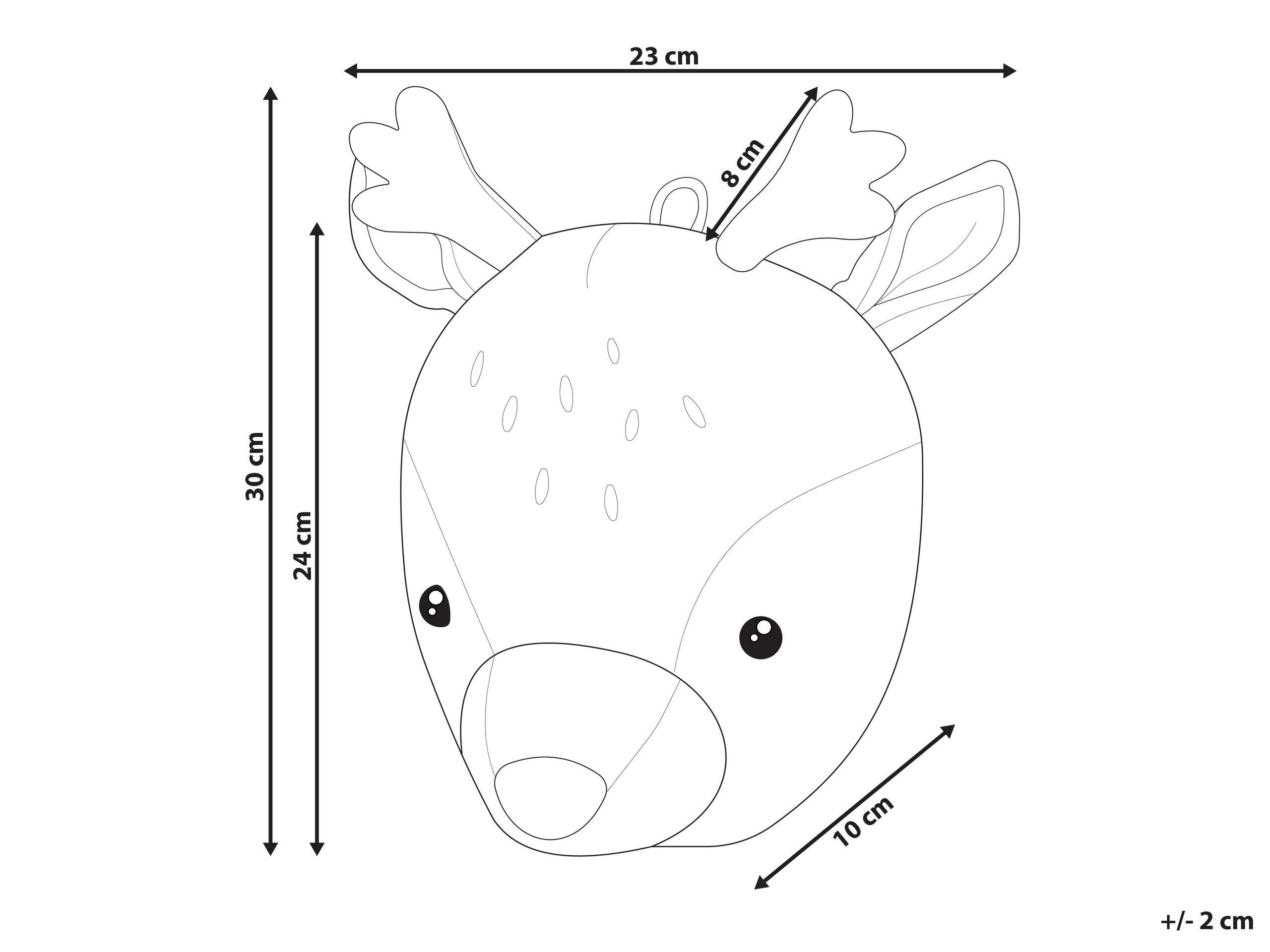 Beliani Wanddekoration aus Baumwolle Modern BAMBI  