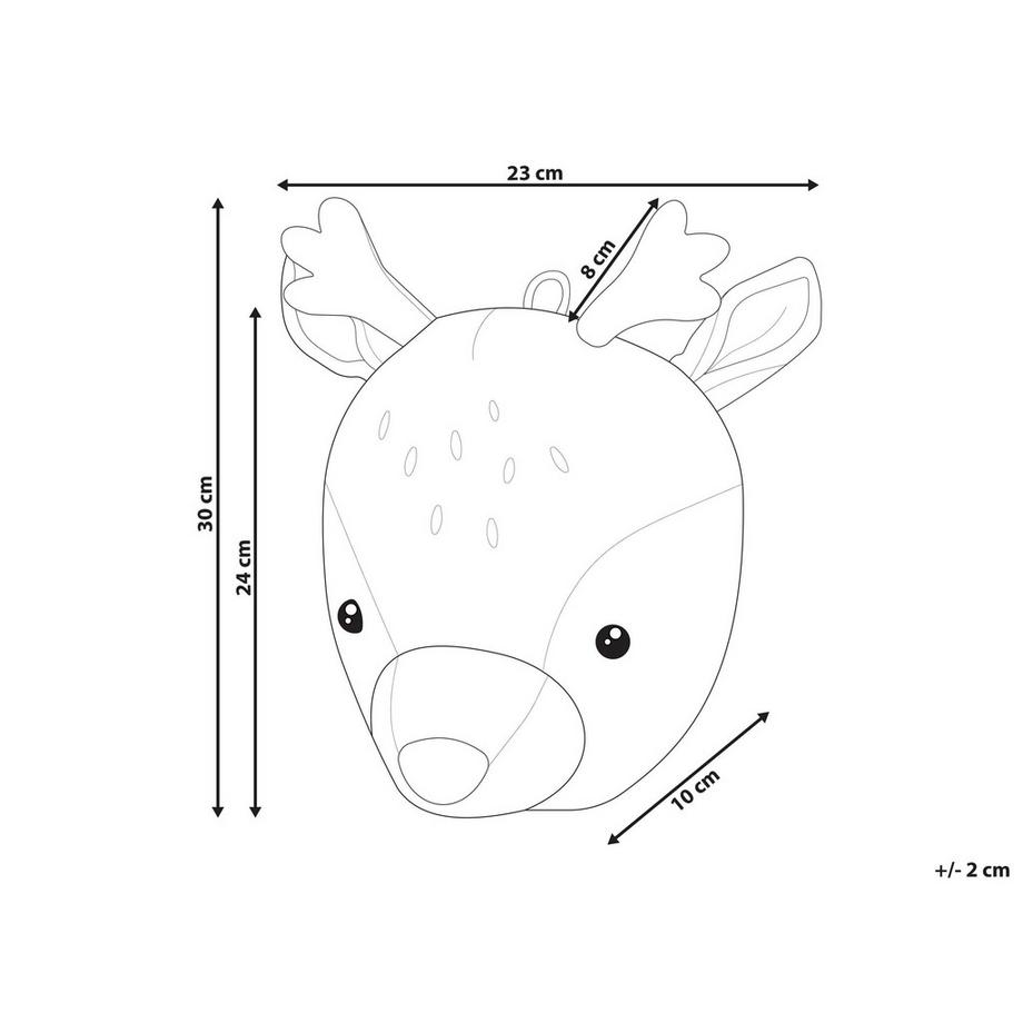 Beliani Decorazioni da Parete Cameretta en Cotone Moderno BAMBI  