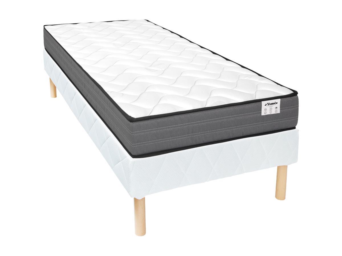Image of Komplett-Set - 90 x 190 cm - Bettgestell + Taschenfederkernmatratze - Stärke 20 cm - AMBRACIE von YSMÉE Komplett-Set - 90 x 190 cm - Bettgestell + Taschenfederkernmatratze - Stärke 20 cm - AMBRACIE von YSMÉE