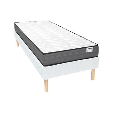 Ensemble 90 x 190 cm sommier + matelas ressorts ensachés ép.20cm - AMBRACIE de YSMÉE