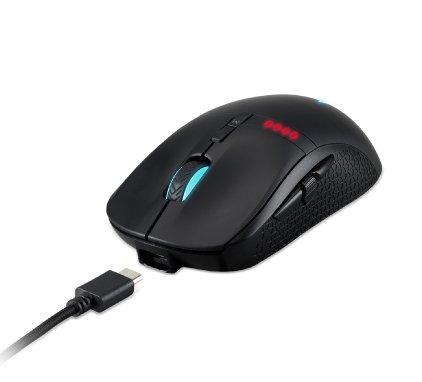 acer  Predator Cestus 350 mouse Mano destra RF Wireless + USB Type-C Ottico 16000 DPI 