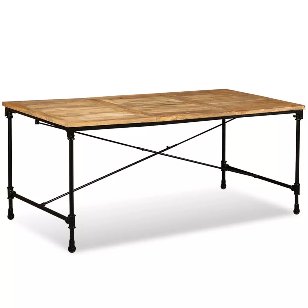 VidaXL - Table à manger bois, One Size, Marron