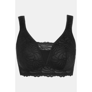 Ulla Popken  Bralette en dentelle, sans armatures. Bonnet B-F. 