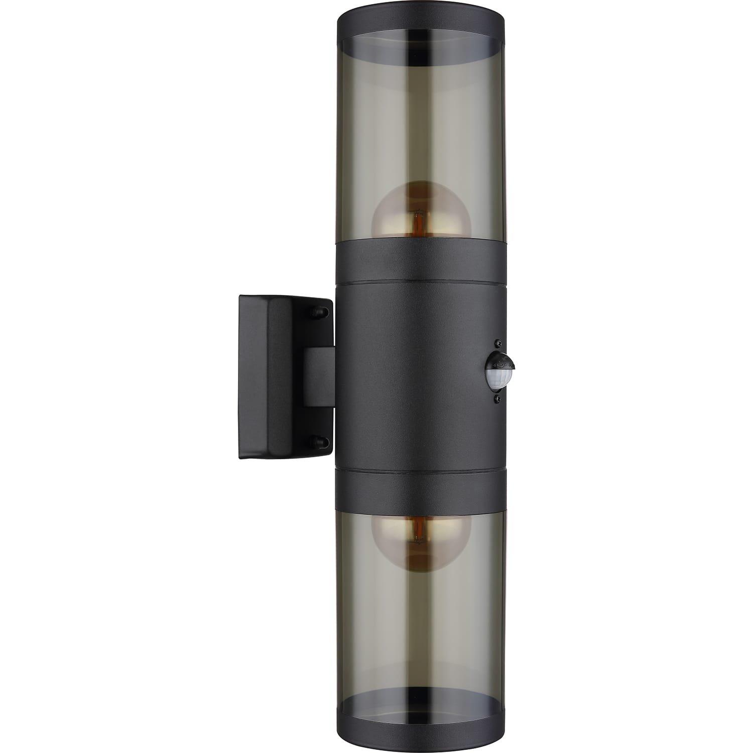 mutoni  Lampada da esterno Xeloo acciaio inox nero opaco 2xE27 