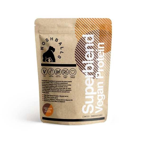 Image of Veganes Proteinpulver Mit Superfoods - Geschmack Schokolade / Erdnuss Unisex Multicolor 520G